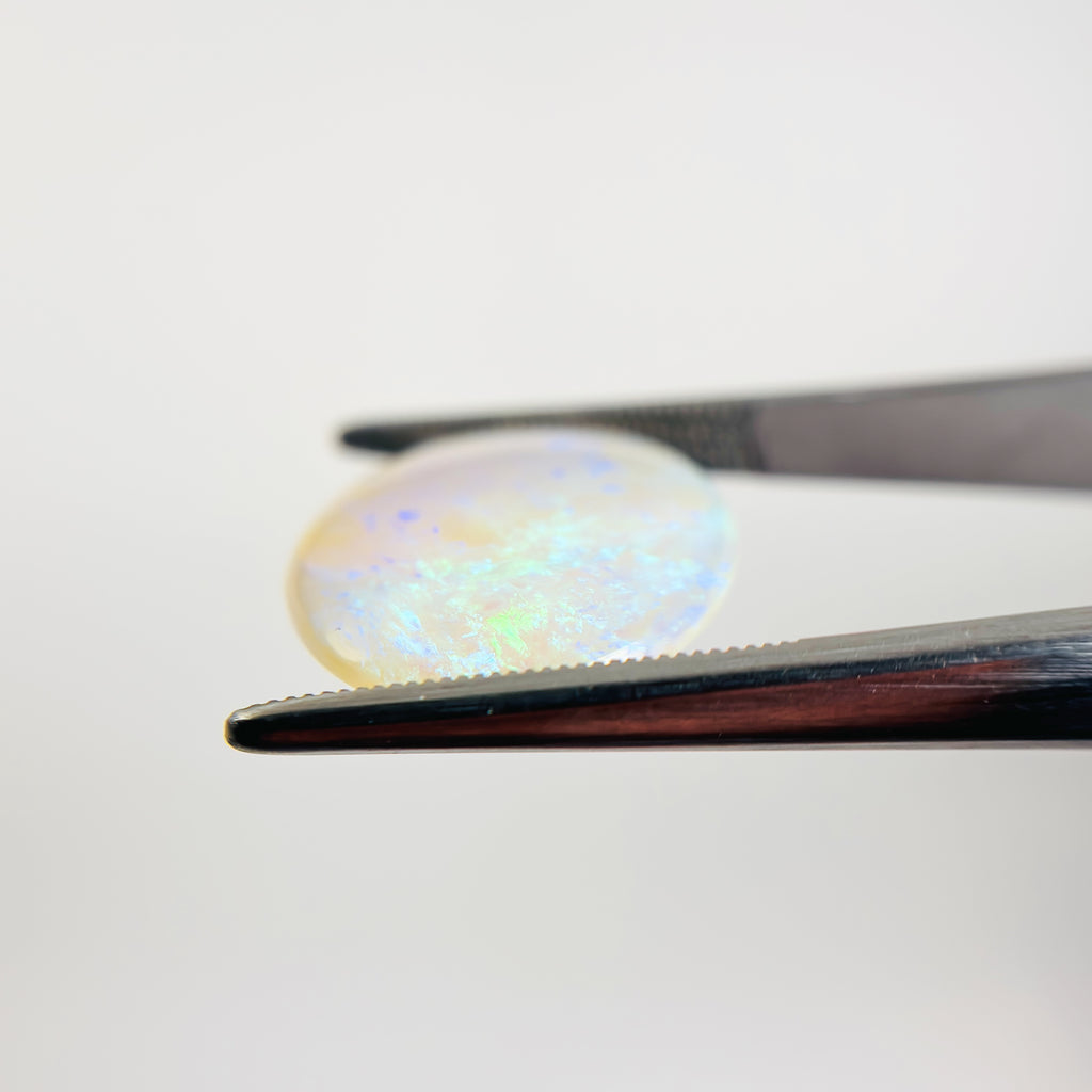 Crystal Opal Blue Green 31x17x3.5 Cabochon Oval 8.25 Carat