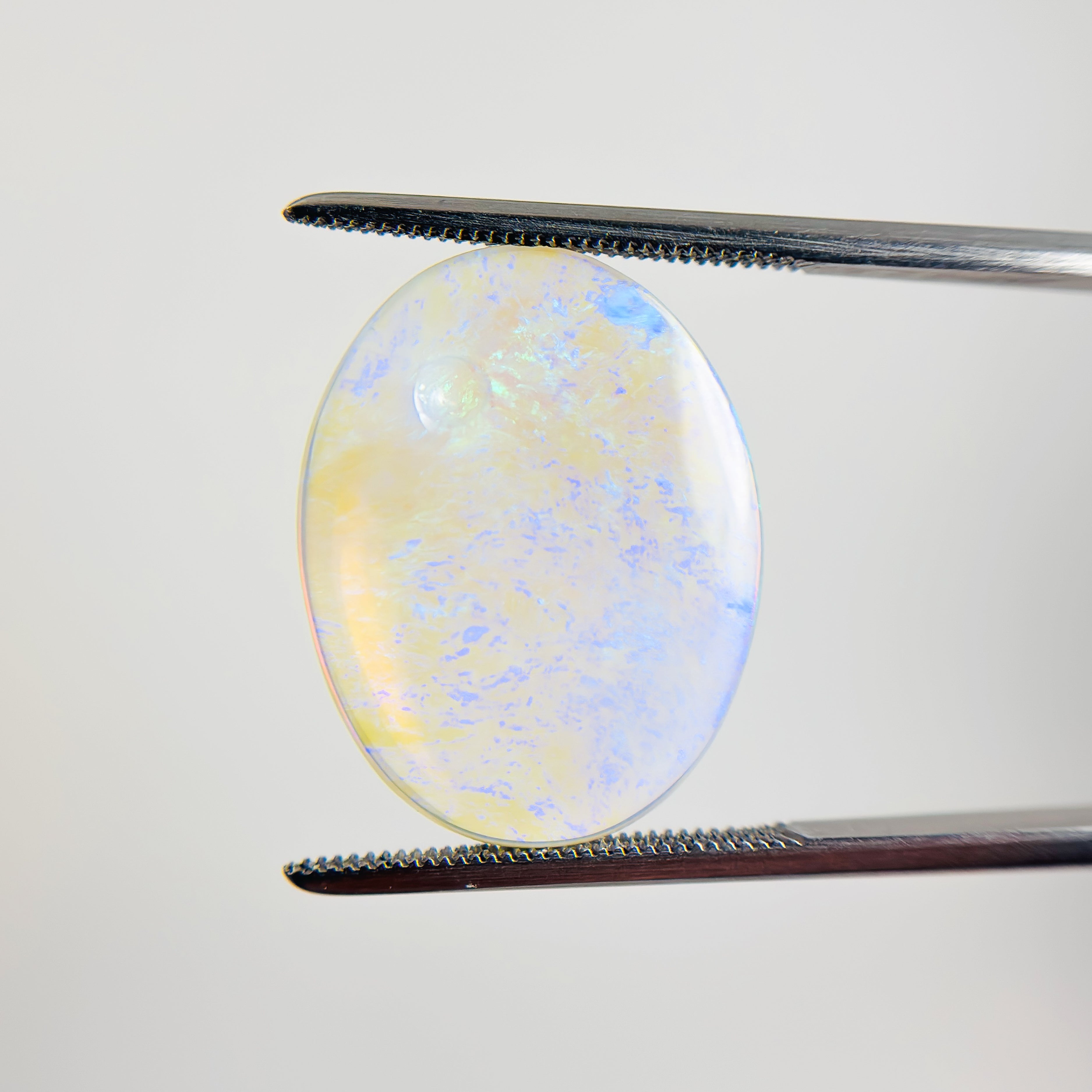 Crystal Opal Blue Green 31x17x3.5 Cabochon Oval 8.25 Carat