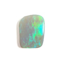 White Opal Green Blue 25x19x5 Cabochon Freeform 20.60 Carat