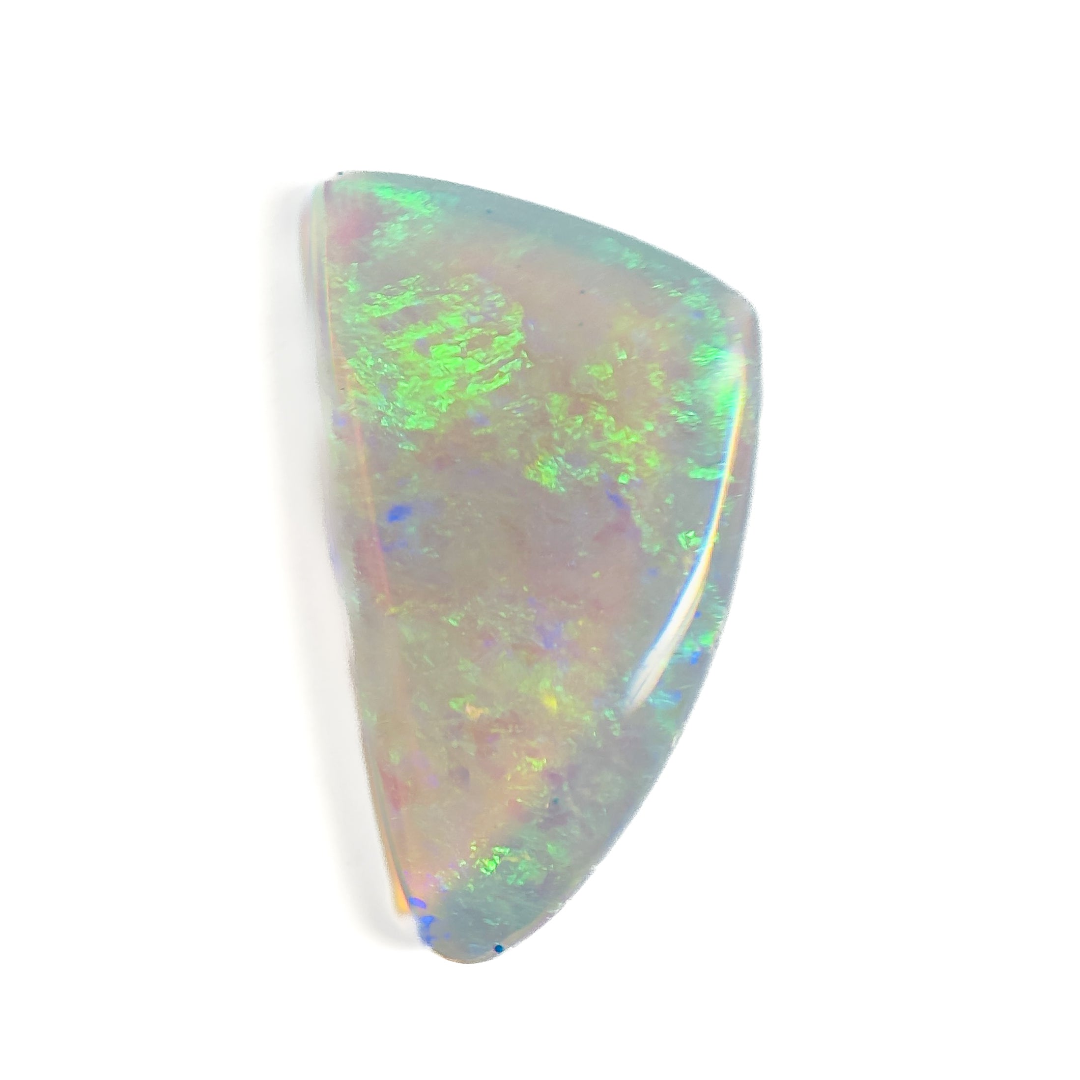Crystal Opal Green Multicolour 18.8x10.8x2.9 Cabochon Freeform 3.45 Carat