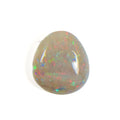 White Opal Multicolour 13x12x5 Cabochon Pear 5.2 Carat