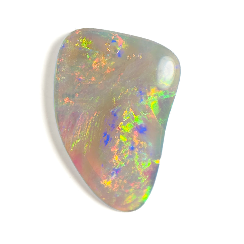 Crystal Opal Red Multicolour 22x15x3.3 Cabochon Freeform 6.2 Carat