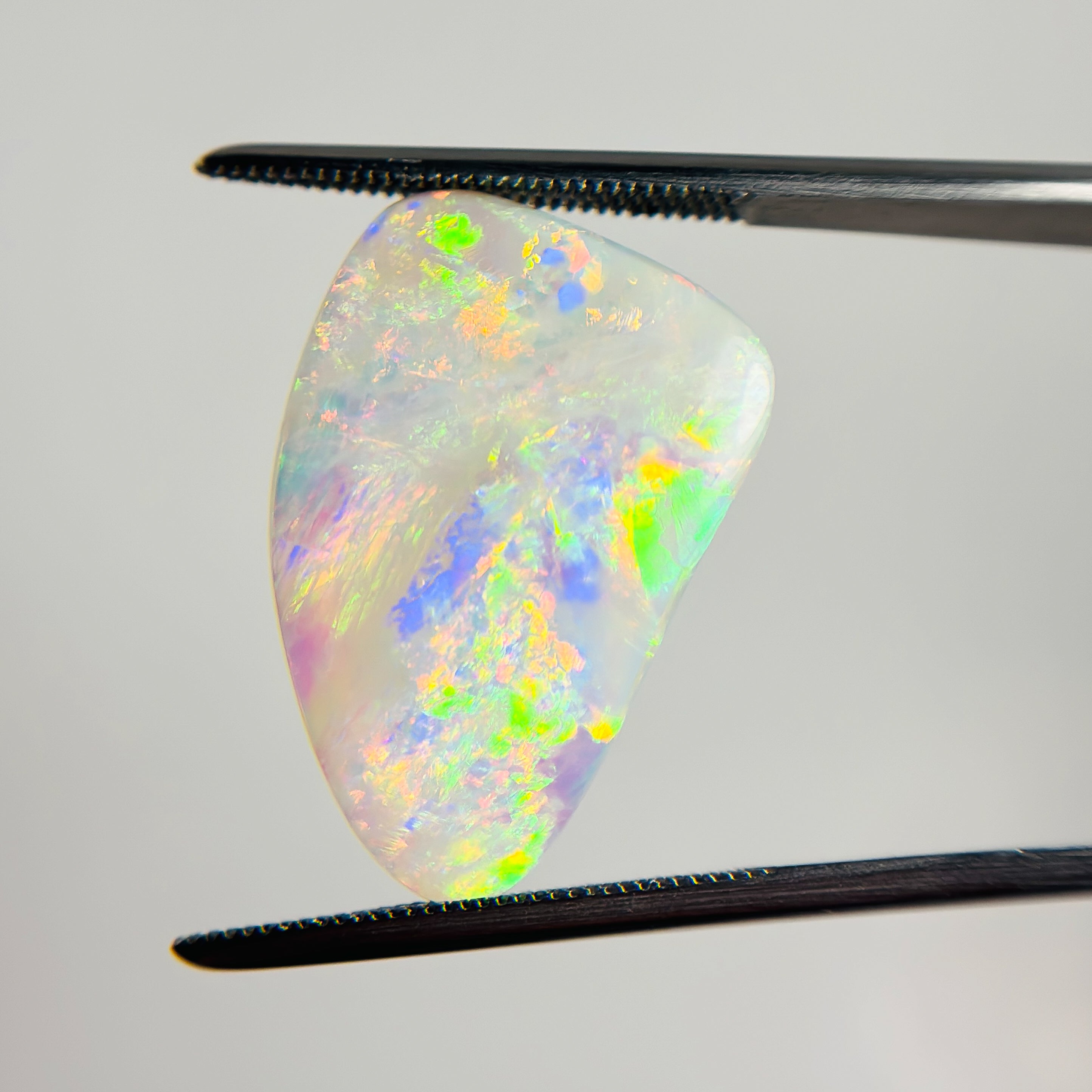 Crystal Opal Red Multicolour 22x15x3.3 Cabochon Freeform 6.2 Carat