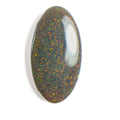 Semi Black Opal Red Multicolour 25x13.5x4.7 Cabochon Marquise 10.65 Carat