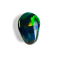 Semi Black Opal Multicolour 9x6x2.2 Cabochon Pear 0.9 Carat