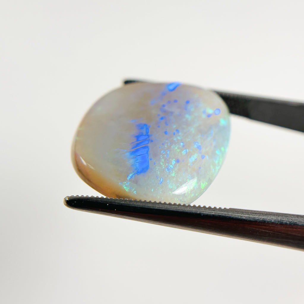 Blue Green Opal 22x19x54 Cabochon Freeform 15.05 Carat