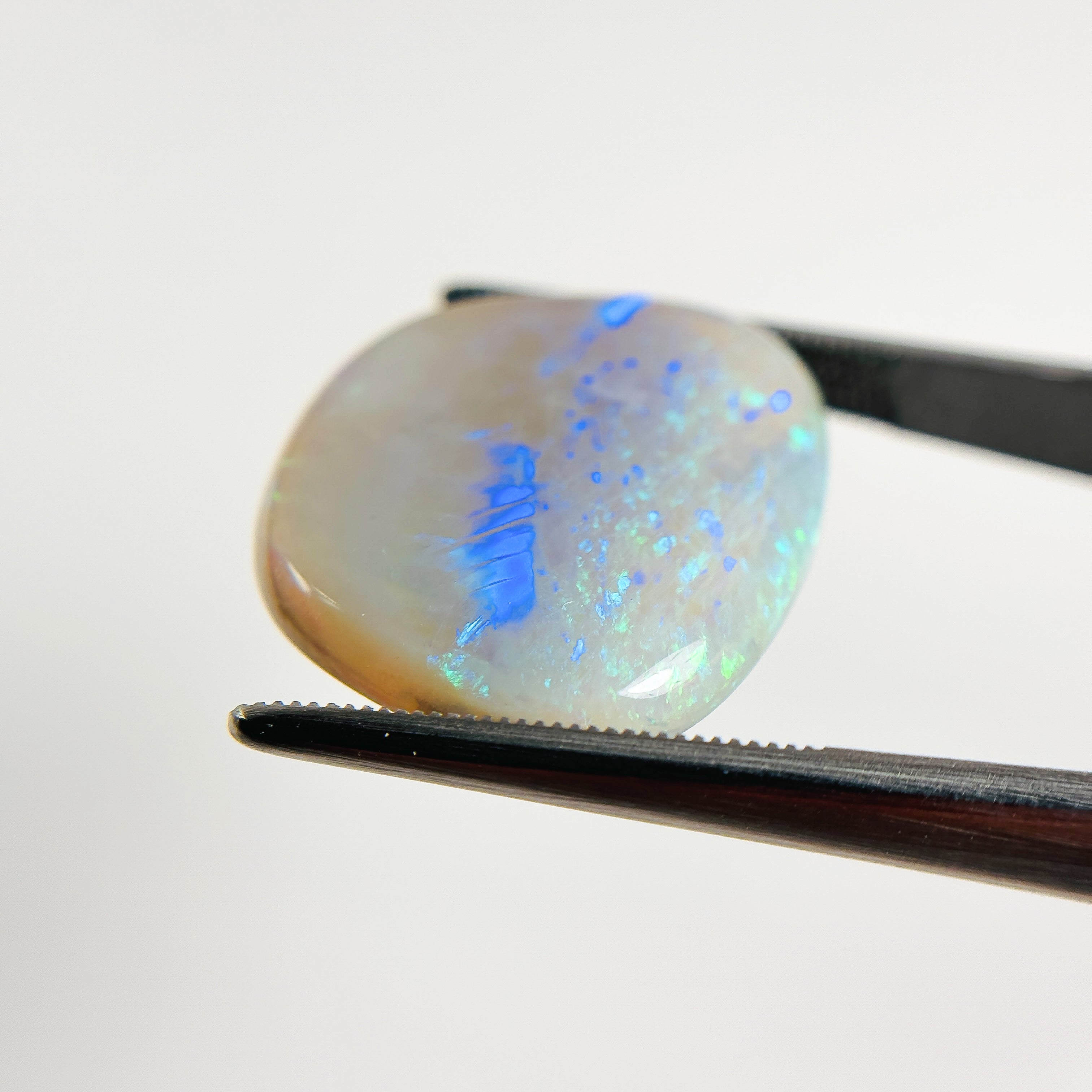 Blue Green Opal 22x19x54 Cabochon Freeform 15.05 Carat