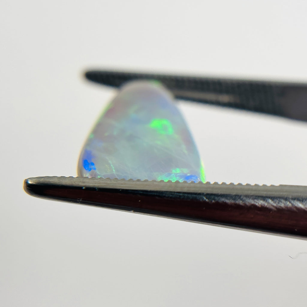 Semi Black Opal Green Multi 17x10x3.5 Cabochon Freeform 3.5 Carat