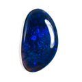 Black Opal Blue 30x17x4.5 Cabochon Freeform 14.4 Carat