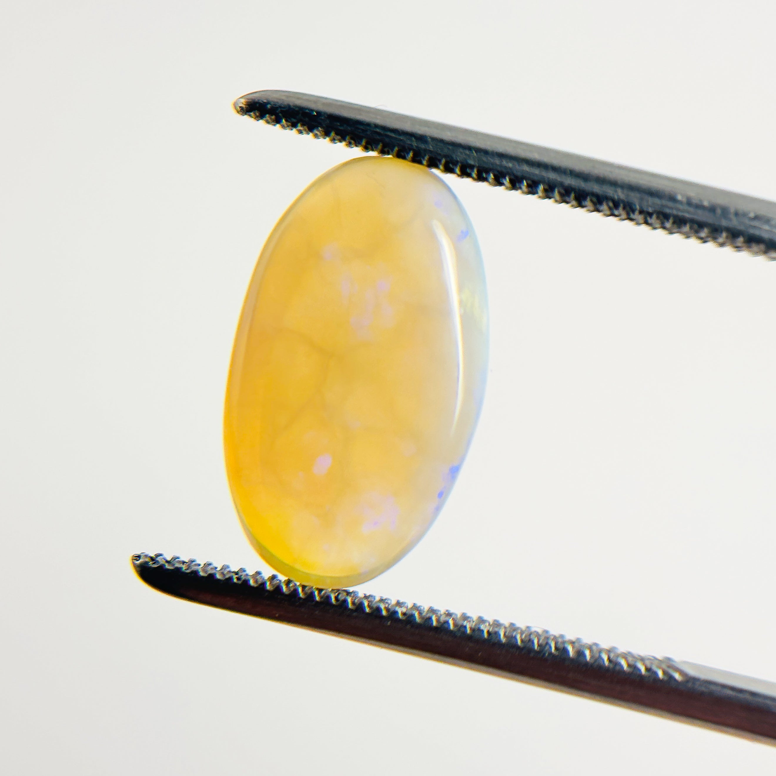 Crystal Opal Blue Green 14x8x3.5 Cabochon Oval 3 Carat