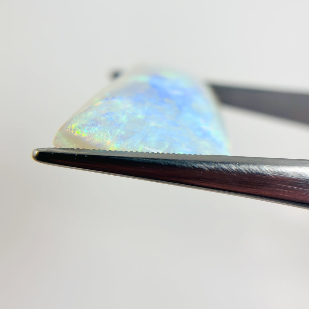 Crystal Opal Blue Multicolour 25x19x5.4 Cabochon Freeform 18.85 Carat