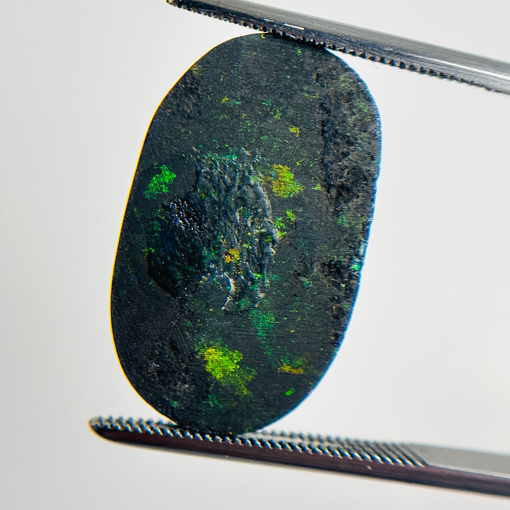 Black Opal Green Multicolour 22x13x2.2 Cabochon Oval 4.75 Carat