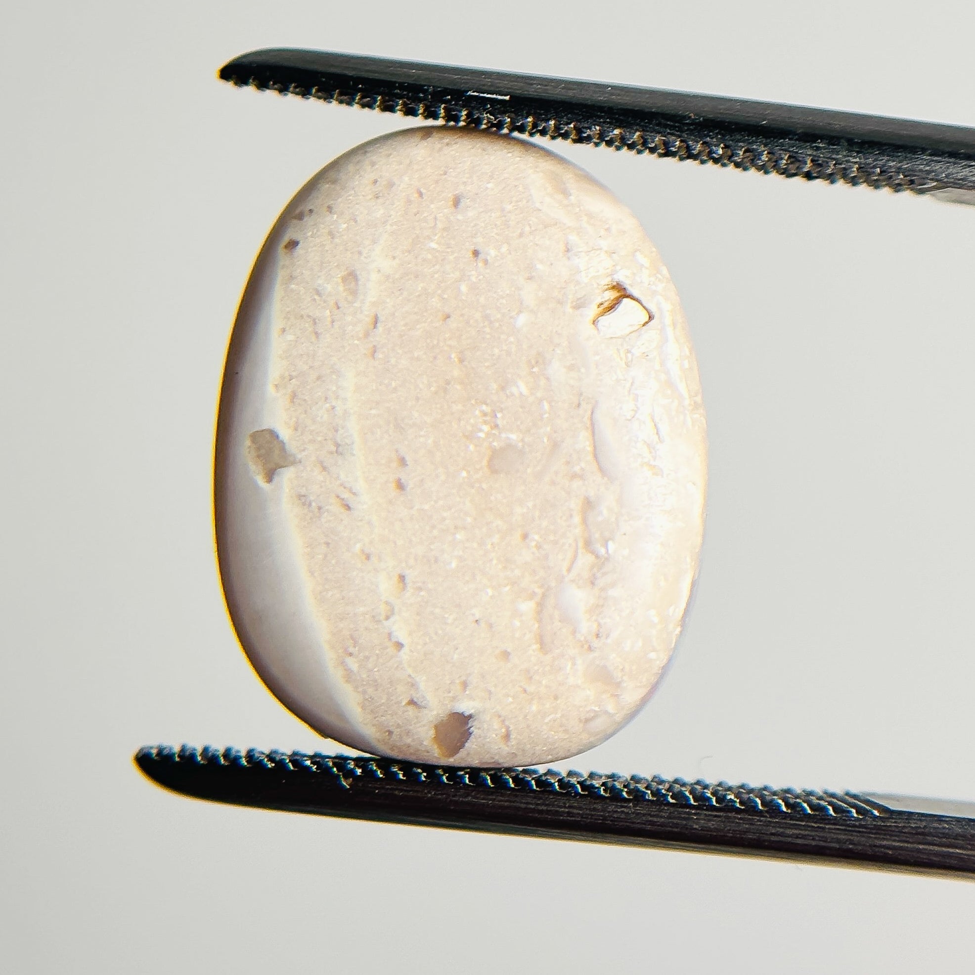 White Opal Multicolour 16x12x5.8 Cabochon Freeform 7.05 Carat