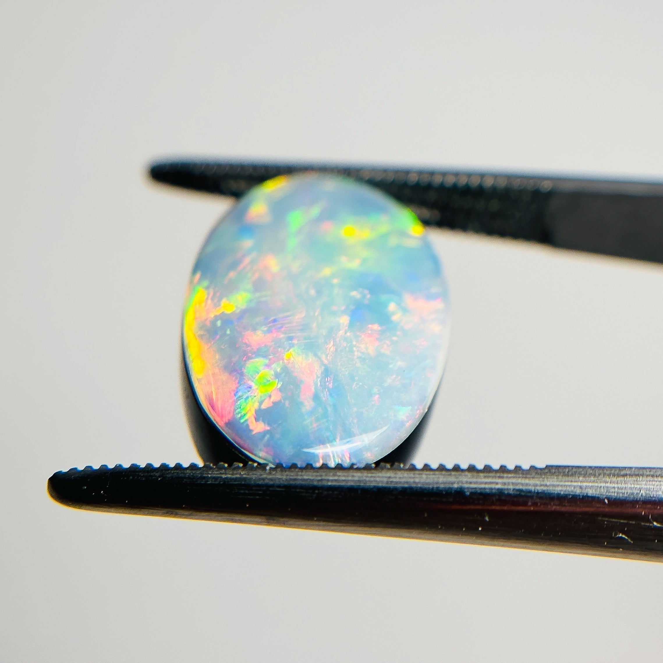 Doublet Opal Red Multicolour 17x11x5 Cabochon Oval 7.25 Carat