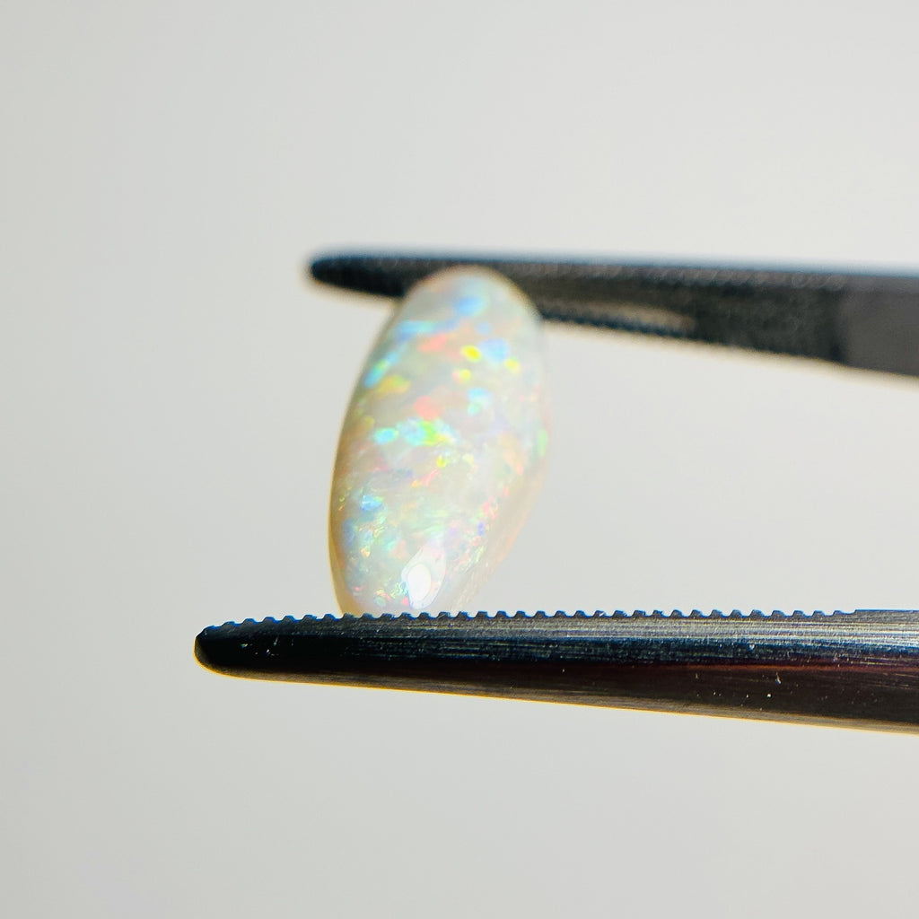 White Opal Multicolour 17x6x4 Cabochon Freeform 2.8 Carat