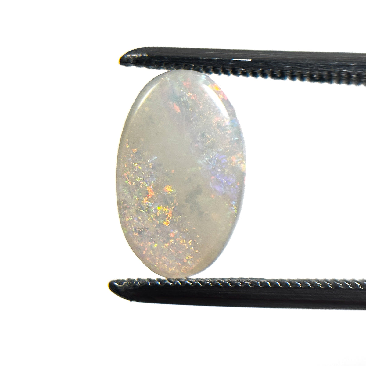 Crystal Opal Multicolour 12x7x2 Cabochon Oval 1.20 Carat
