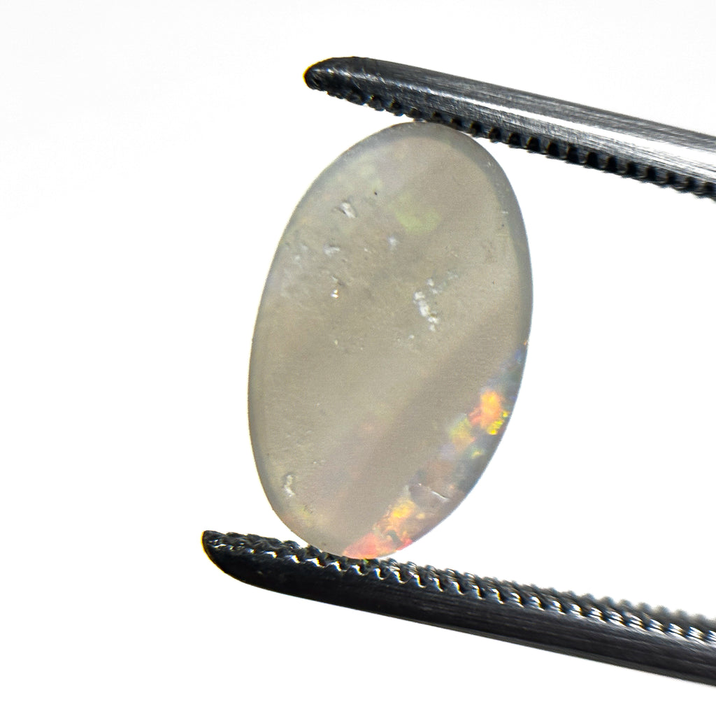 Crystal Opal Multicolour 12x7x2 Cabochon Oval 1.20 Carat