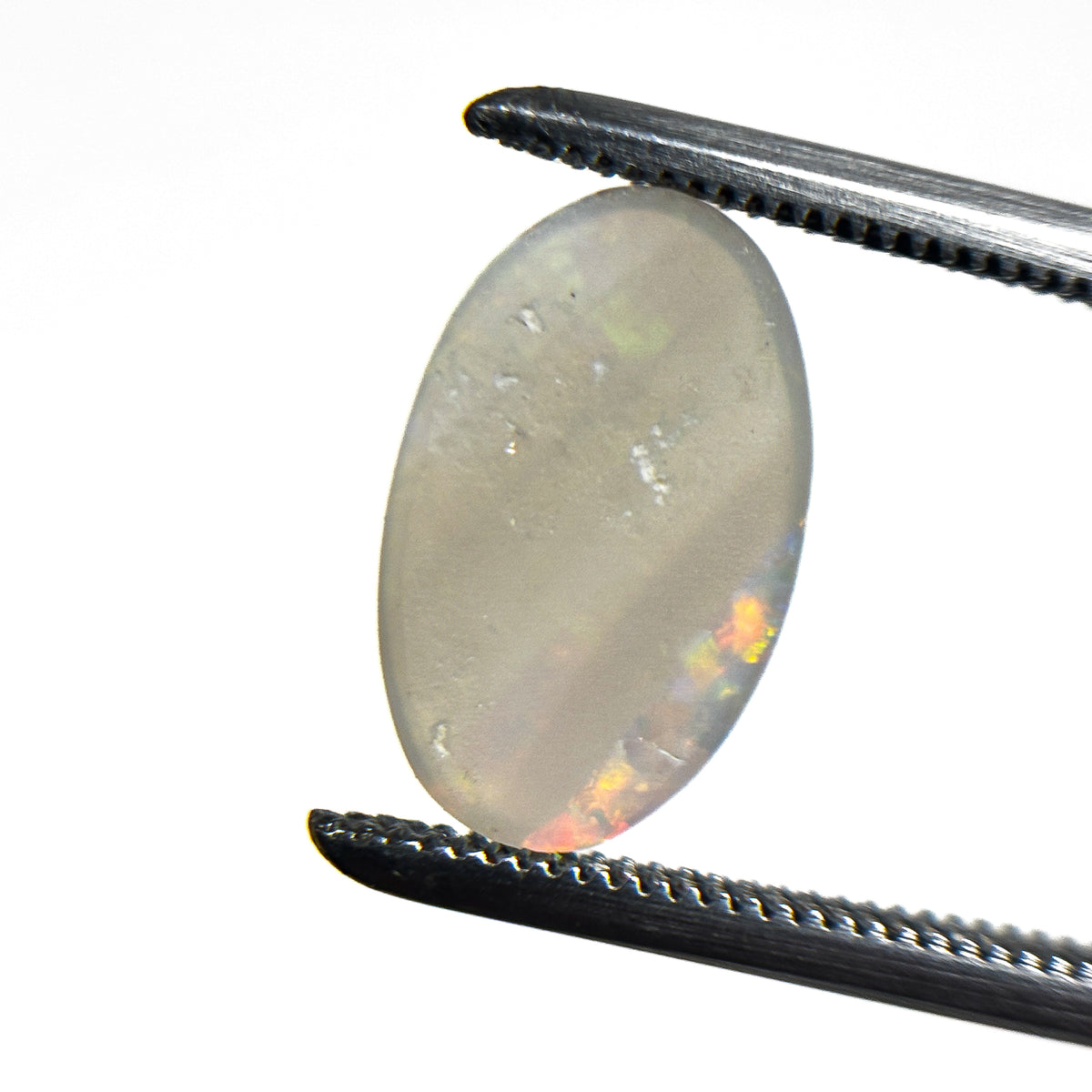 Crystal Opal Multicolour 12x7x2 Cabochon Oval 1.20 Carat
