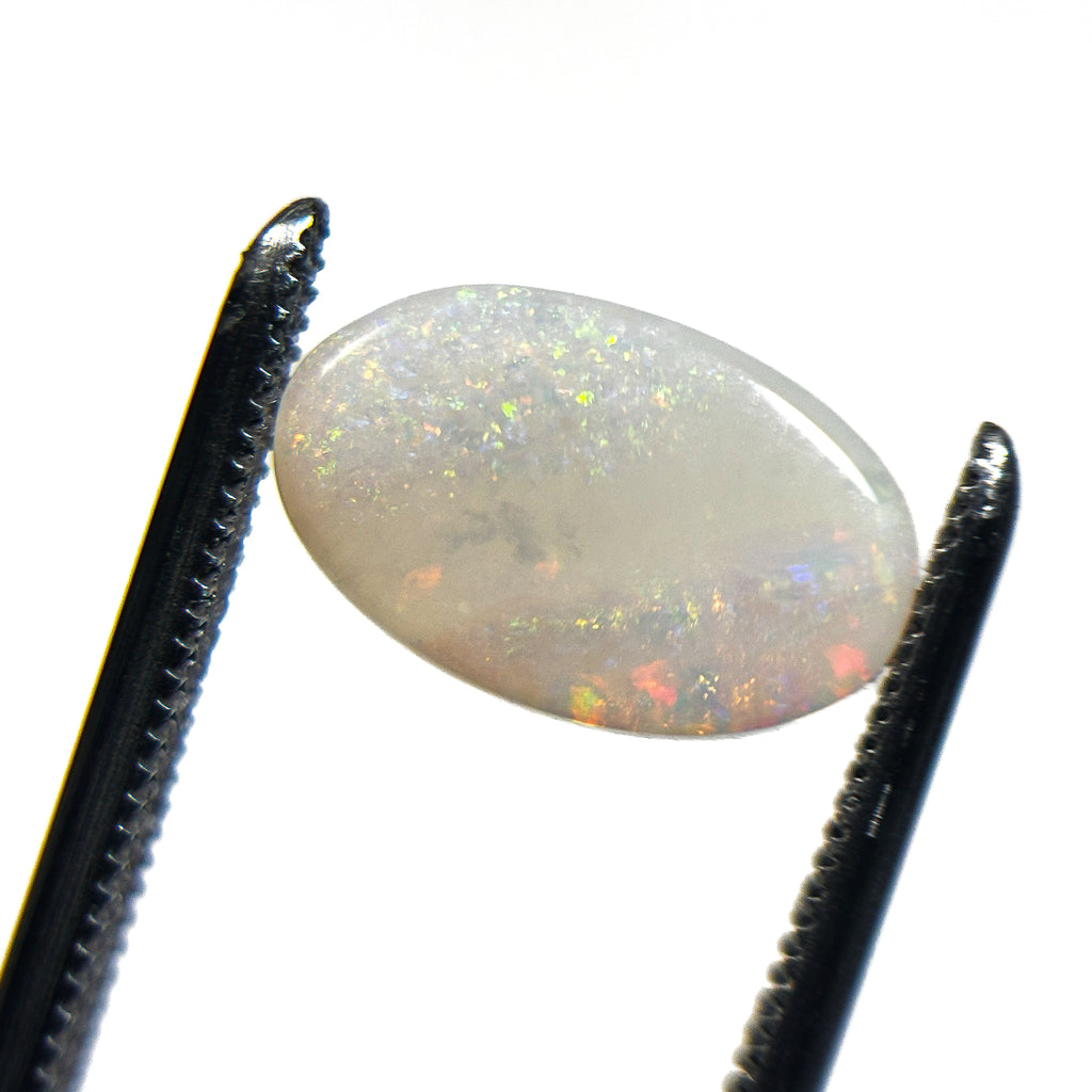 Crystal Opal Multicolour 12x7x2 Cabochon Oval 1.20 Carat