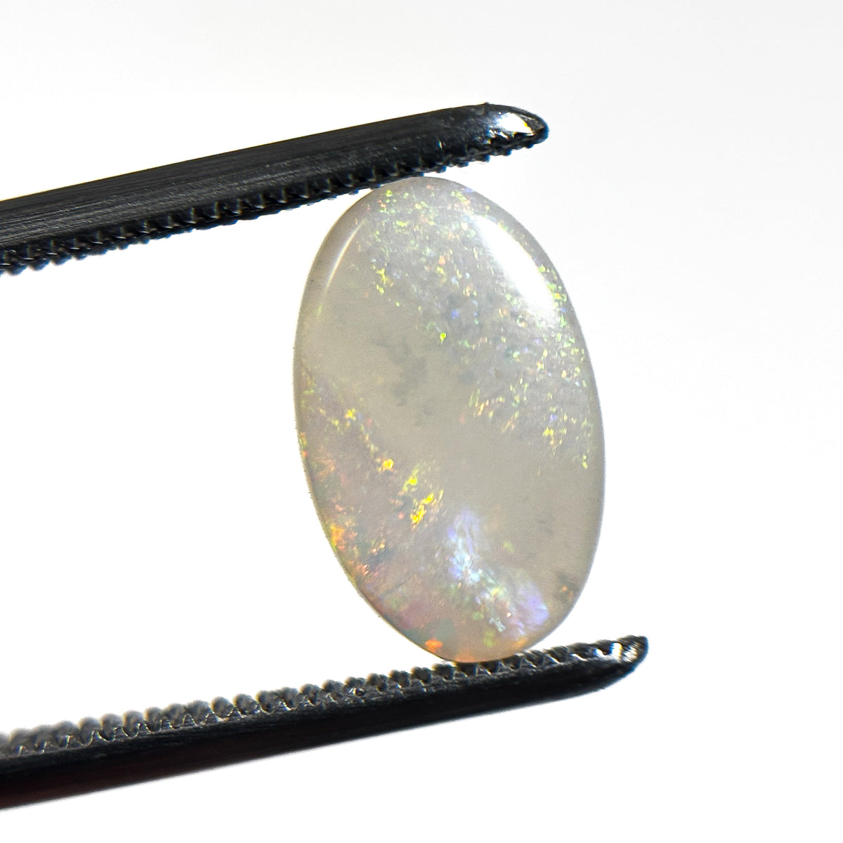 Crystal Opal Multicolour 12x7x2 Cabochon Oval 1.20 Carat