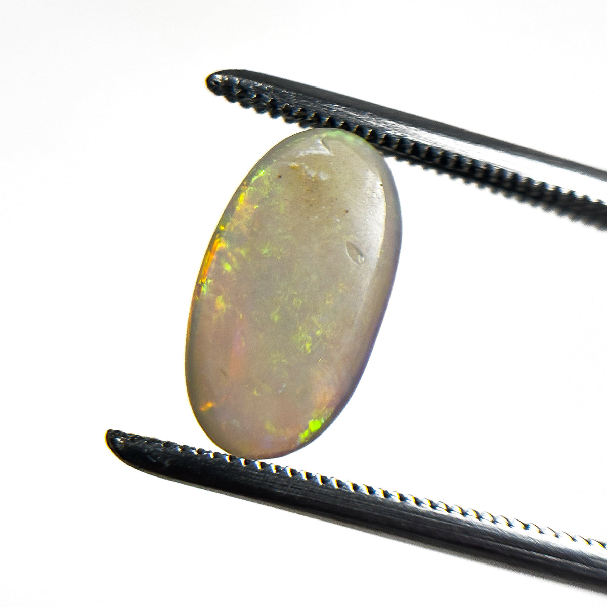 Crystal Opal Red Multicolour 12x7x3 Cabochon Oval 1.6 Carat