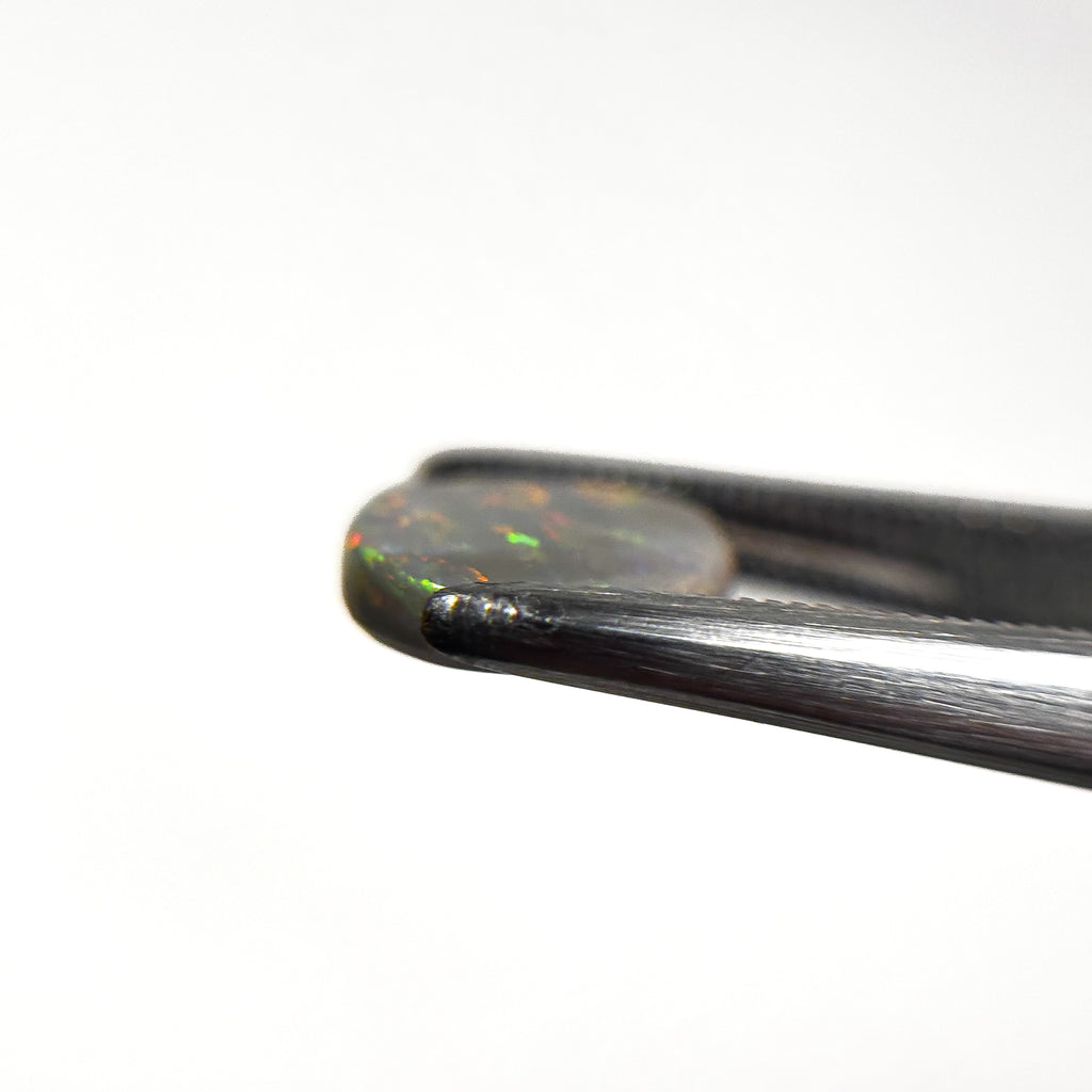Semi Black Opal Multicolour 12x9x2 Cabochon Oval 1.9 Carat