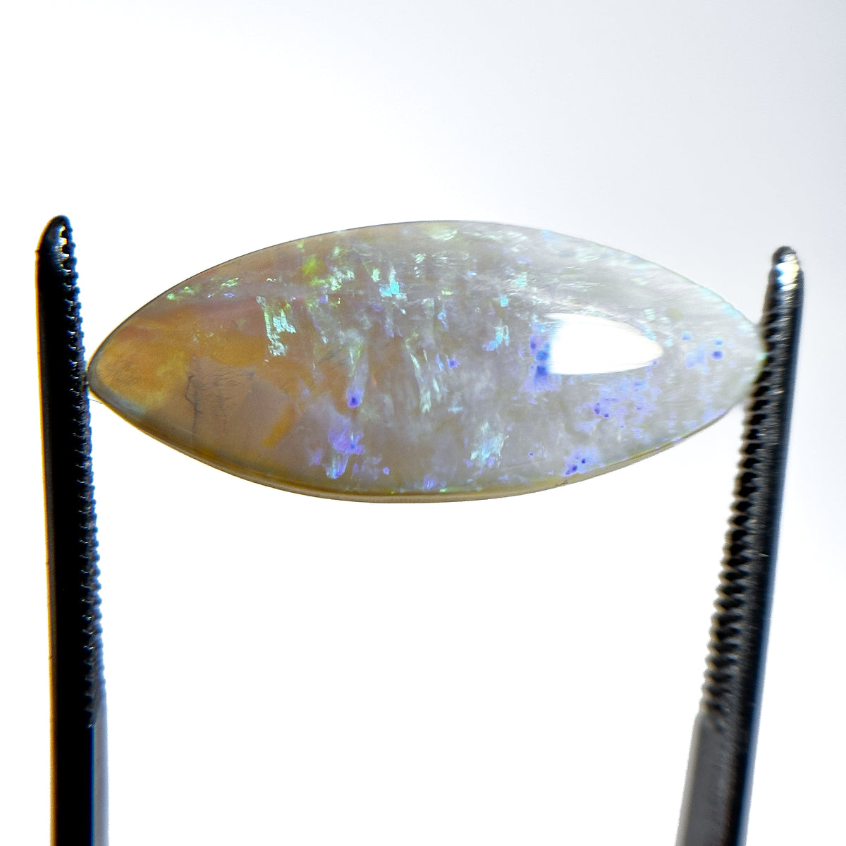 Crystal Opal Green Blue 26x11x4 Cabochon Marquise 6.75 Carat