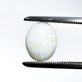 White Opal Multicolour 10.5x8.5x3 Cabochon Oval 1.75 Carat