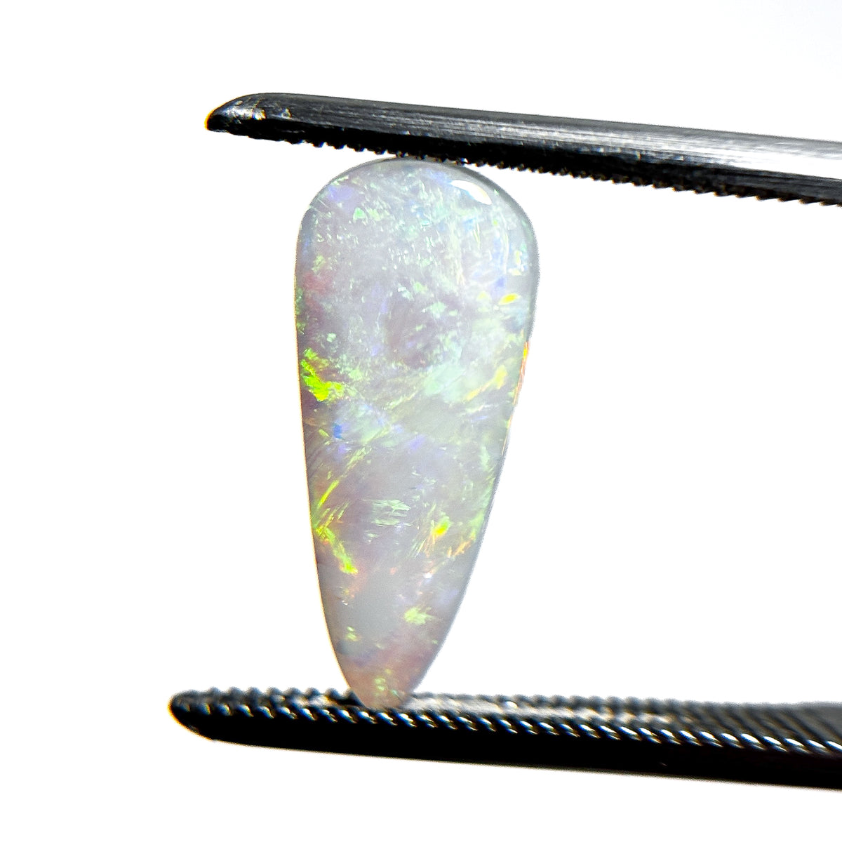 Crystal Opal Green Multicolour 15x7x2.5 Cabochon Pear 1.65 Carat