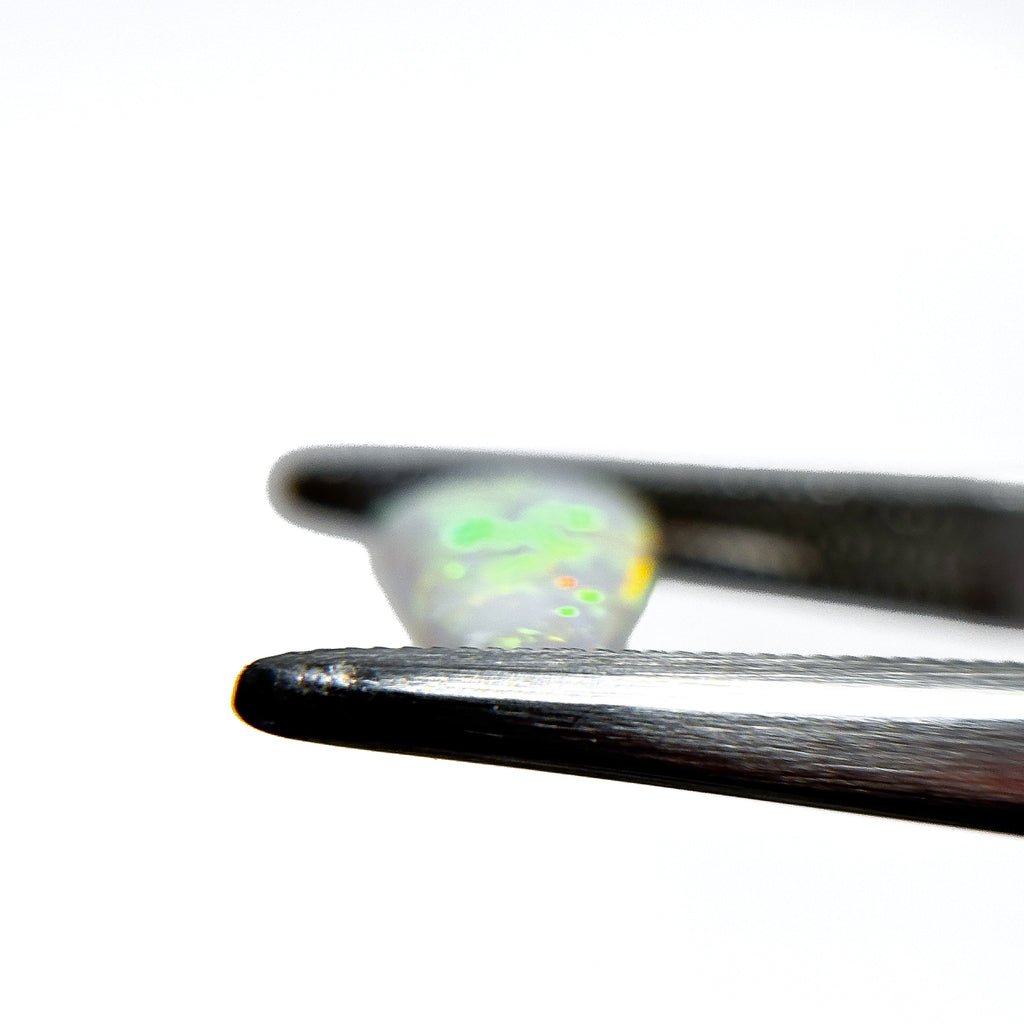 Crystal Opal Green Multicolour 15x7x2.5 Cabochon Pear 1.65 Carat
