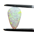 Crystal Opal Green Multicolour 14x9x3 Cabochon Pear 2.3 Carat