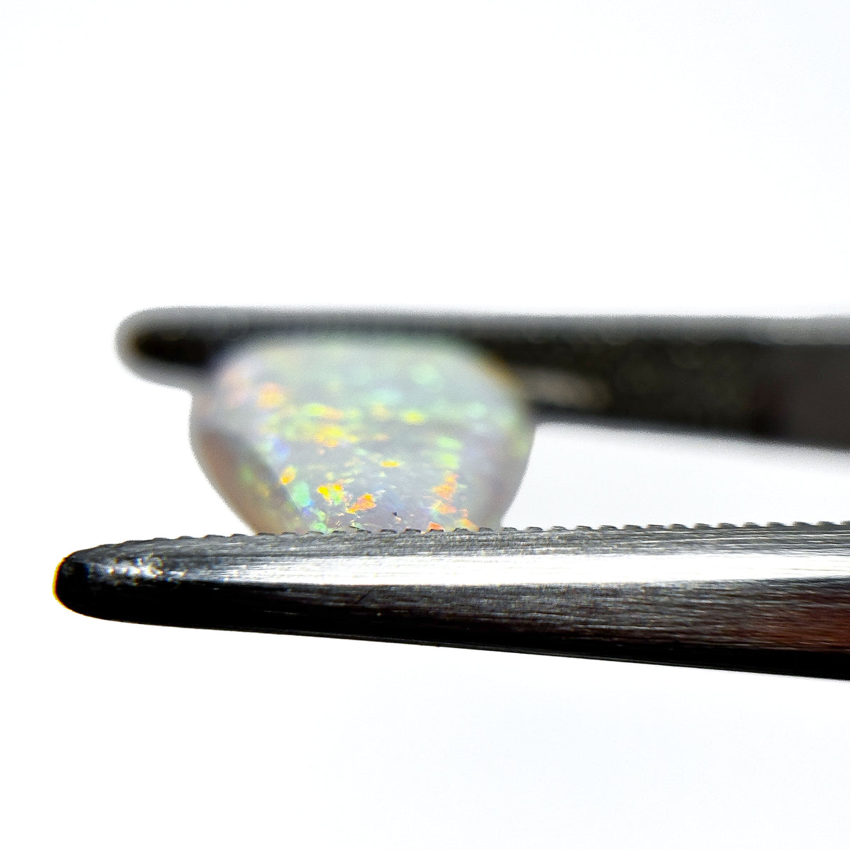 Crystal Opal Green Multicolour 14x9x3 Cabochon Pear 2.3 Carat