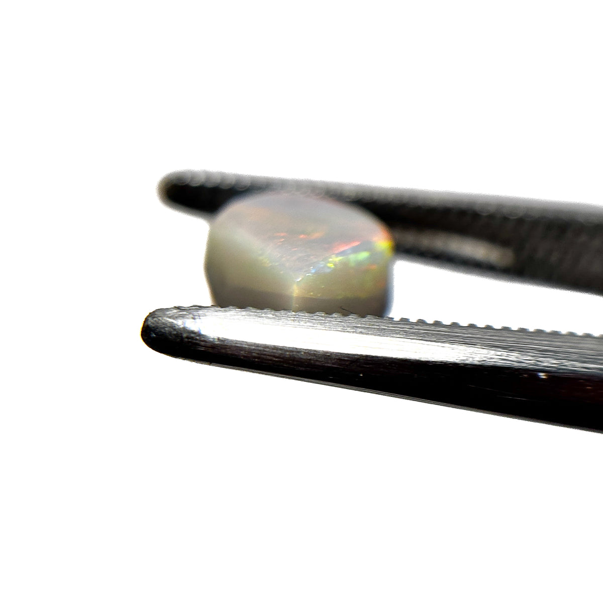 White Opal Red Multicolour 10x7x4 Cabochon Kite 1.55 Carat