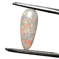 White Opal Red Multicolour 16.5x7x3 Cabochon Pear 2.1 Carat