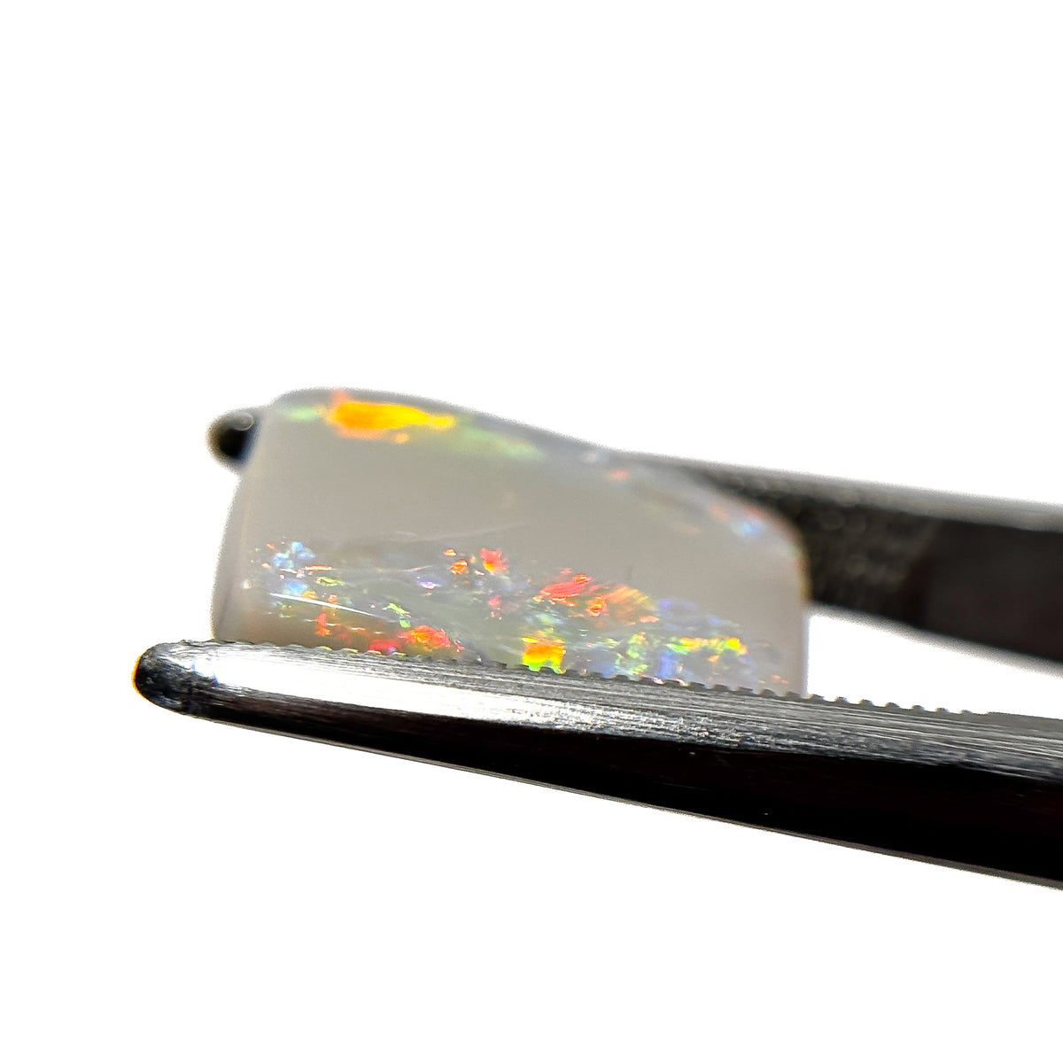 Semi Black Opal Multicolour 14x10x4 Cabochon Rectangle 4.9 Carat