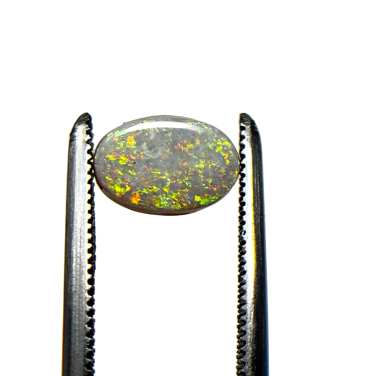 White Opal Green Multicolour 7x5x3 Cabochon Oval 0.70 Carat