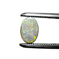 White Opal Green Multicolour 7x5x3 Cabochon Oval 0.70 Carat