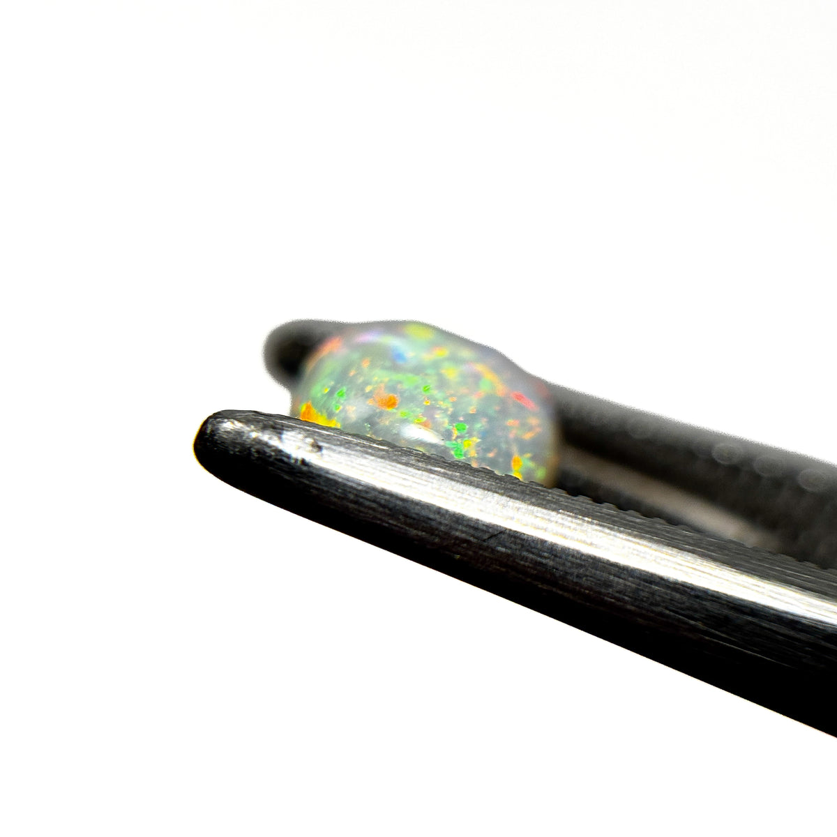 Crystal Opal Red Multicolour 8x6x4 Cabochon Oval 1.25 Carat