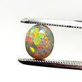 Crystal Opal Red Multicolour 8x6x4 Cabochon Oval 1.25 Carat