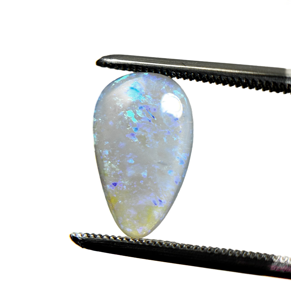 Crystal Opal Blue 14x8x3 Cabochon Pear 2 Carat