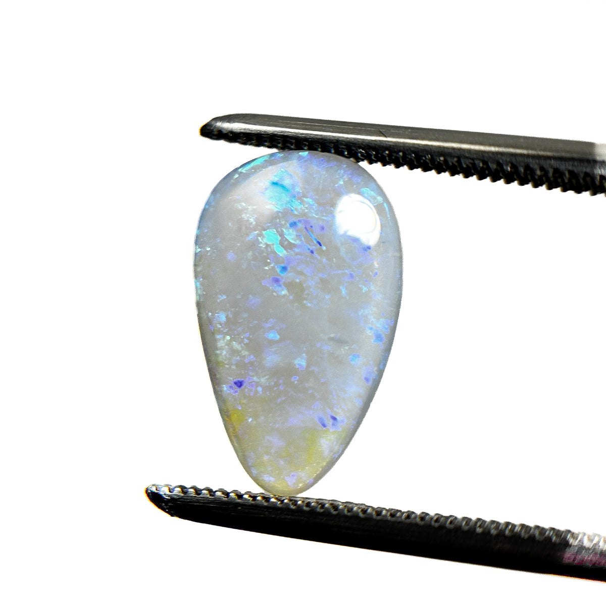 Crystal Opal Blue 14x8x3 Cabochon Pear 2 Carat