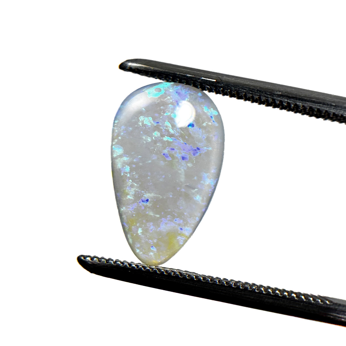 Crystal Opal Blue 14x8x3 Cabochon Pear 2 Carat