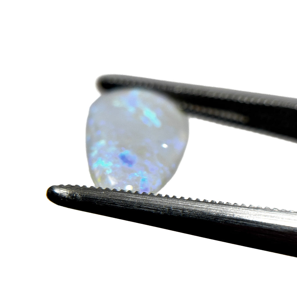 Crystal Opal Blue 14x8x3 Cabochon Pear 2 Carat