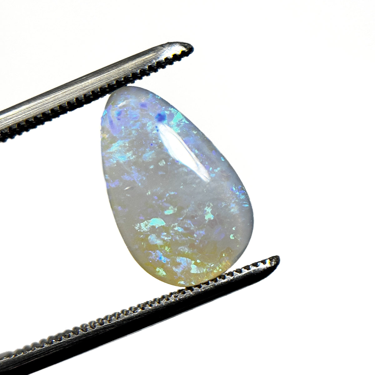Crystal Opal Blue 14x8x3 Cabochon Pear 2 Carat