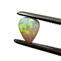 Crystal Opal Red Multicolour 9x7x3 Cabochon Pear 1.25 Carat