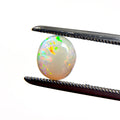White Opal Red Multicolour 8x7x3 Cabochon Oval 1.2 Carat