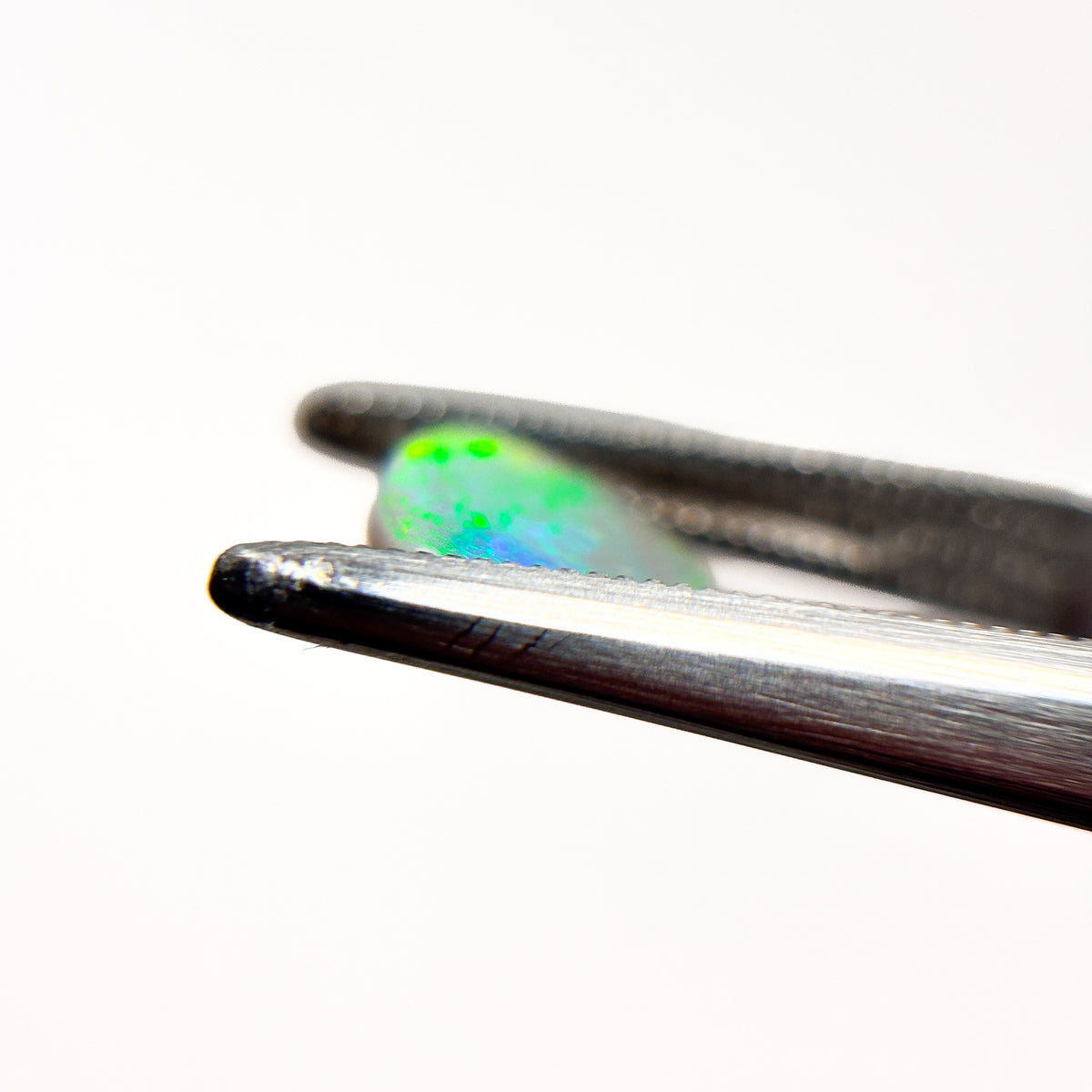 Semi Black Opal Green Blue 9x8x2 Cabochon Freeform 1.00 Carat