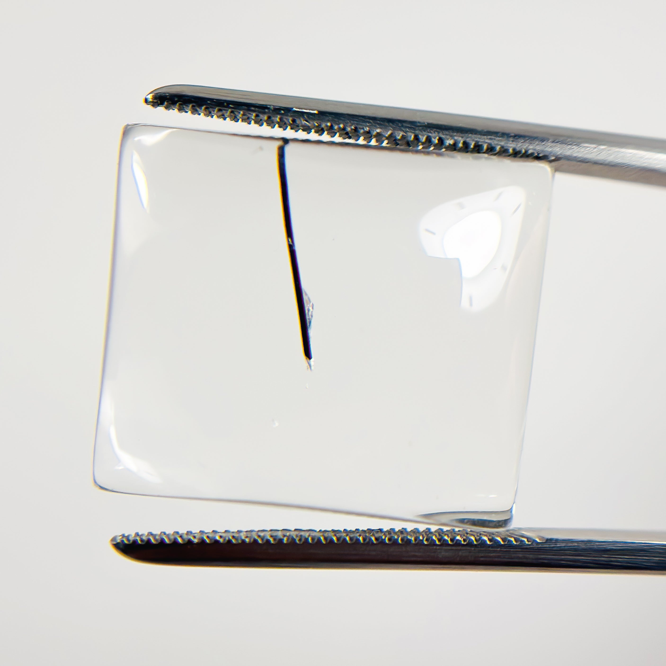 Clear Tourmaline Quartz 19x17x8 Cabochon Rectangle 25.72 Carat