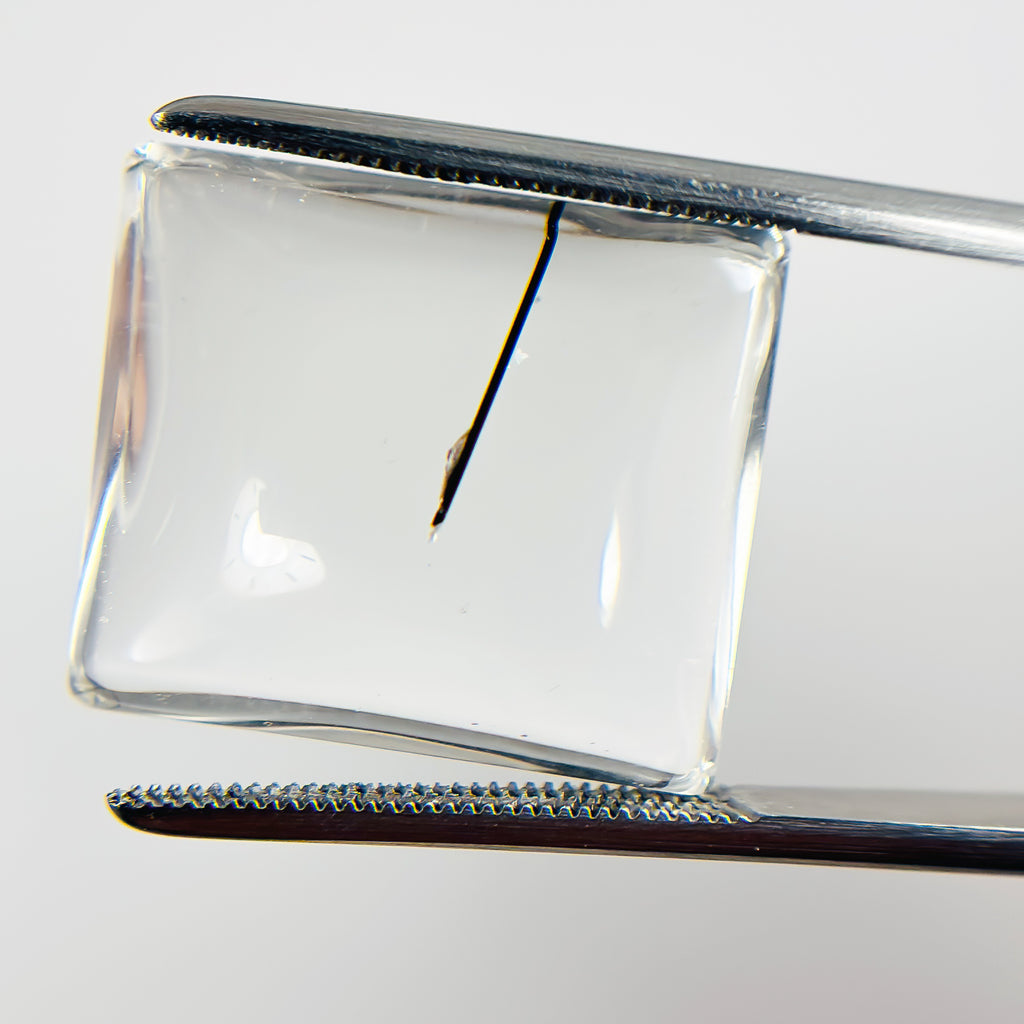 Clear Tourmaline Quartz 19x17x8 Cabochon Rectangle 25.72 Carat