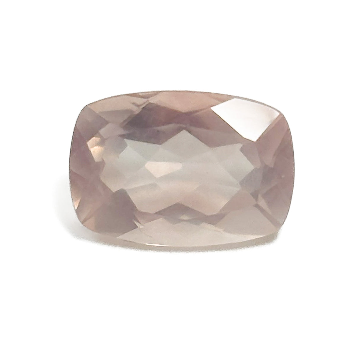 Rose Quartz 13x9x6 Facet Cushion 4.70 Carat